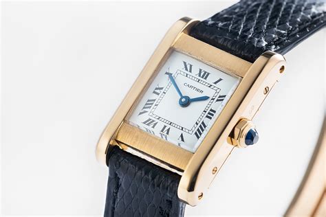 catier tank watch|cartier yellow gold tank watch.